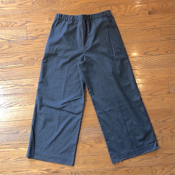 Banana Republic wide leg trouser in charcoal grey - Picture 3 of 5